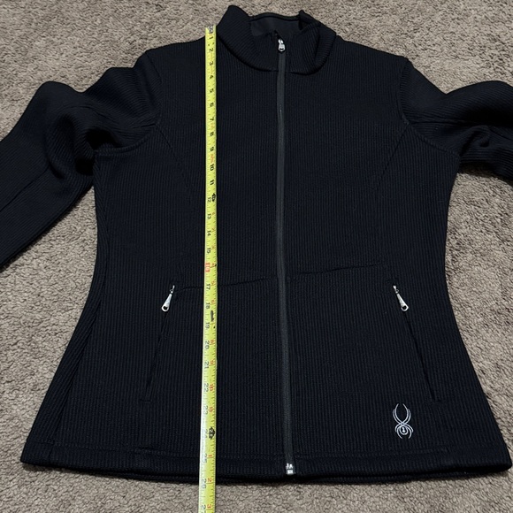 Wmns Spyder ”Core” Zip Up Jacket-Black-Sz L-EUC-Polyester-Zip Pockets - Picture 12 of 16